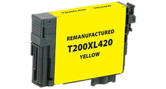 Epson Remanufactured High Yield Yellow Ink Cartridge for Epson T200XL420