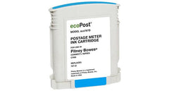 ecoPost Remanufactured Postage Meter Cyan Ink Cartridge for Pitney Bowes 787-D